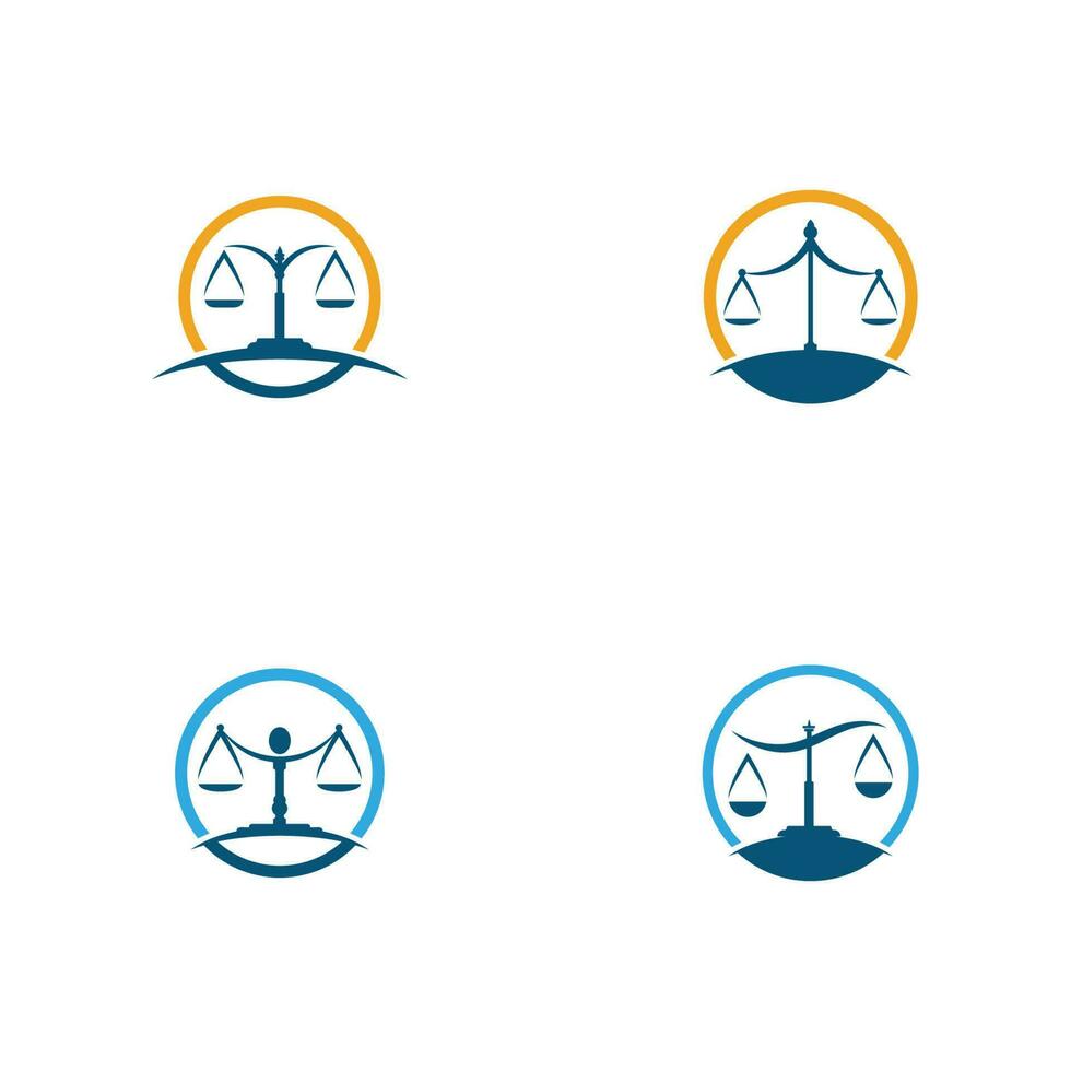 justice law Logo Template vector