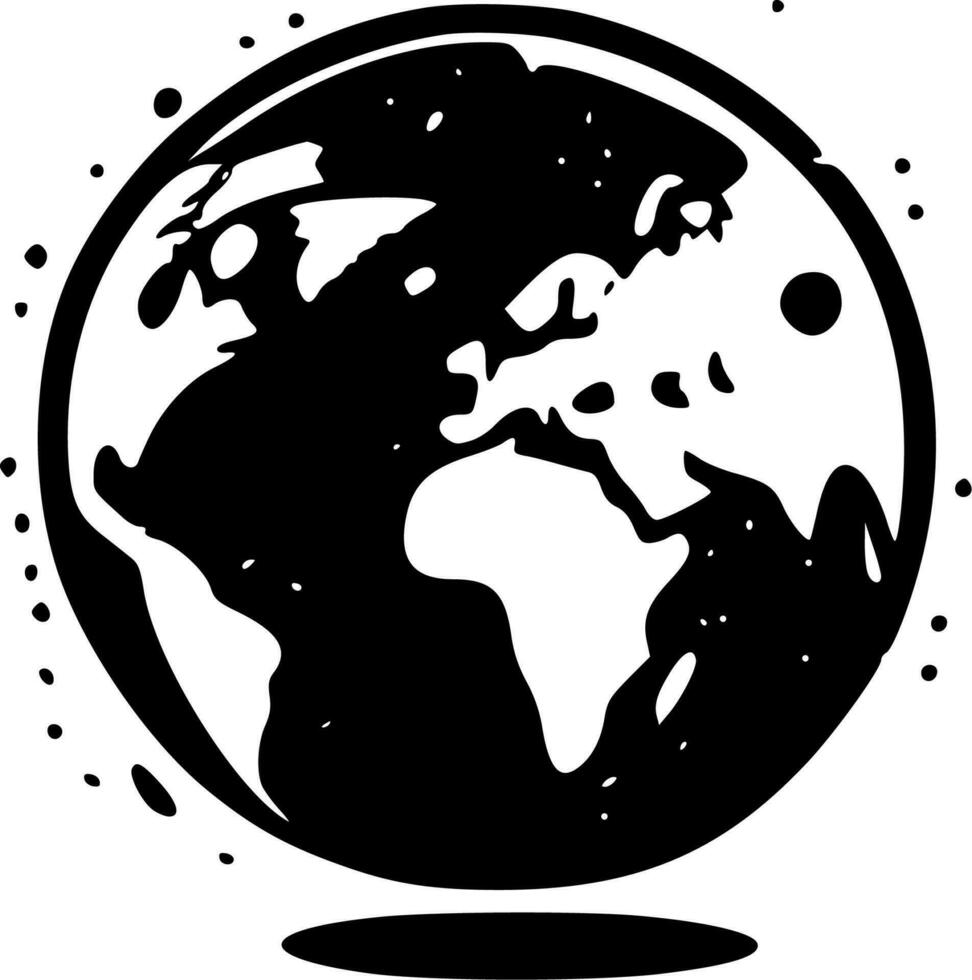 globo - minimalista y plano logo - vector ilustración