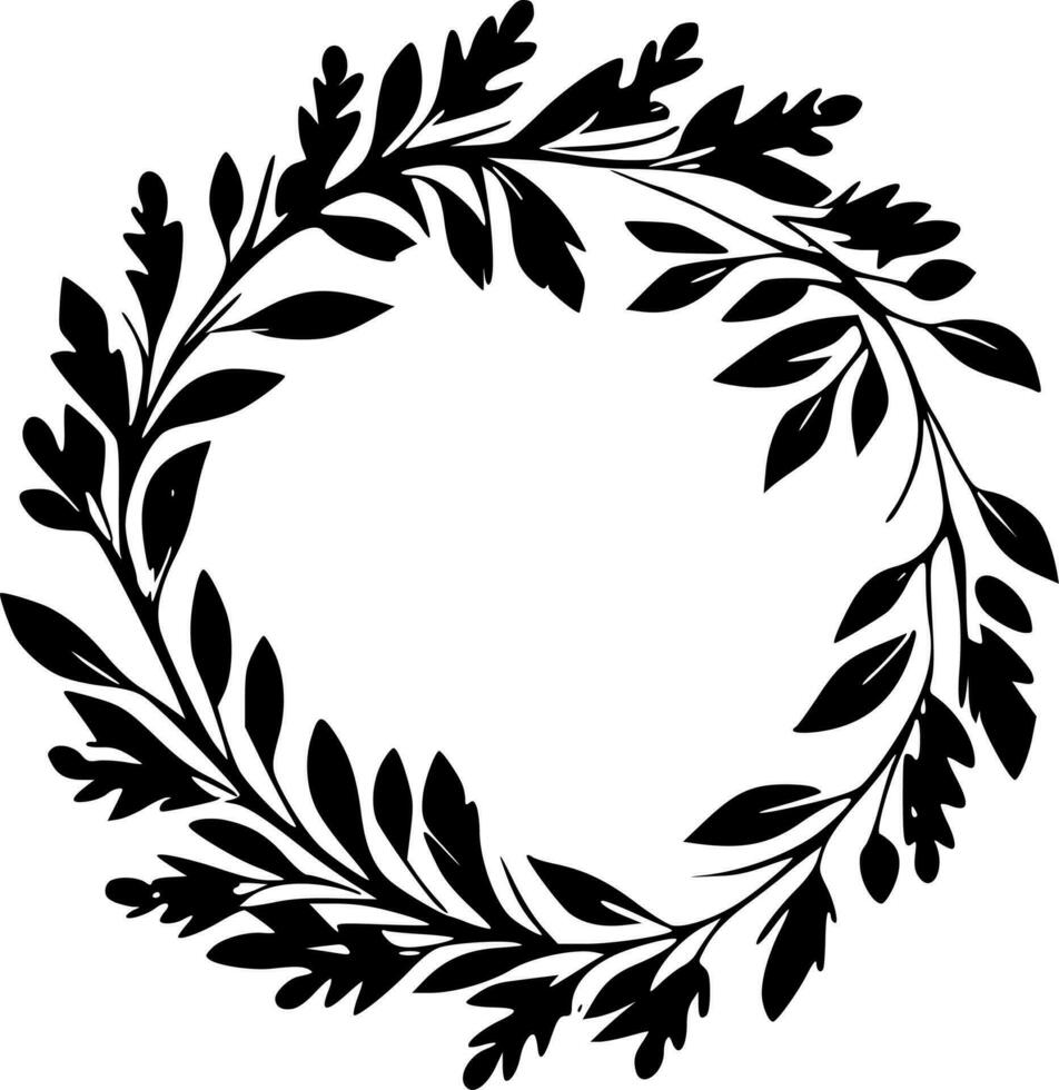 Wreath - High Quality Vector Logo - Vector illustration ideal for T-shirt graphic