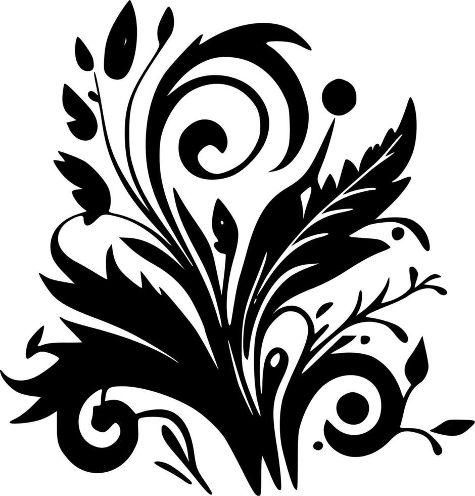 Flourish - Minimalist and Flat Logo - Vector illustration