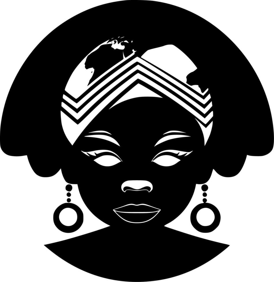 African - High Quality Vector Logo - Vector illustration ideal for T-shirt graphic