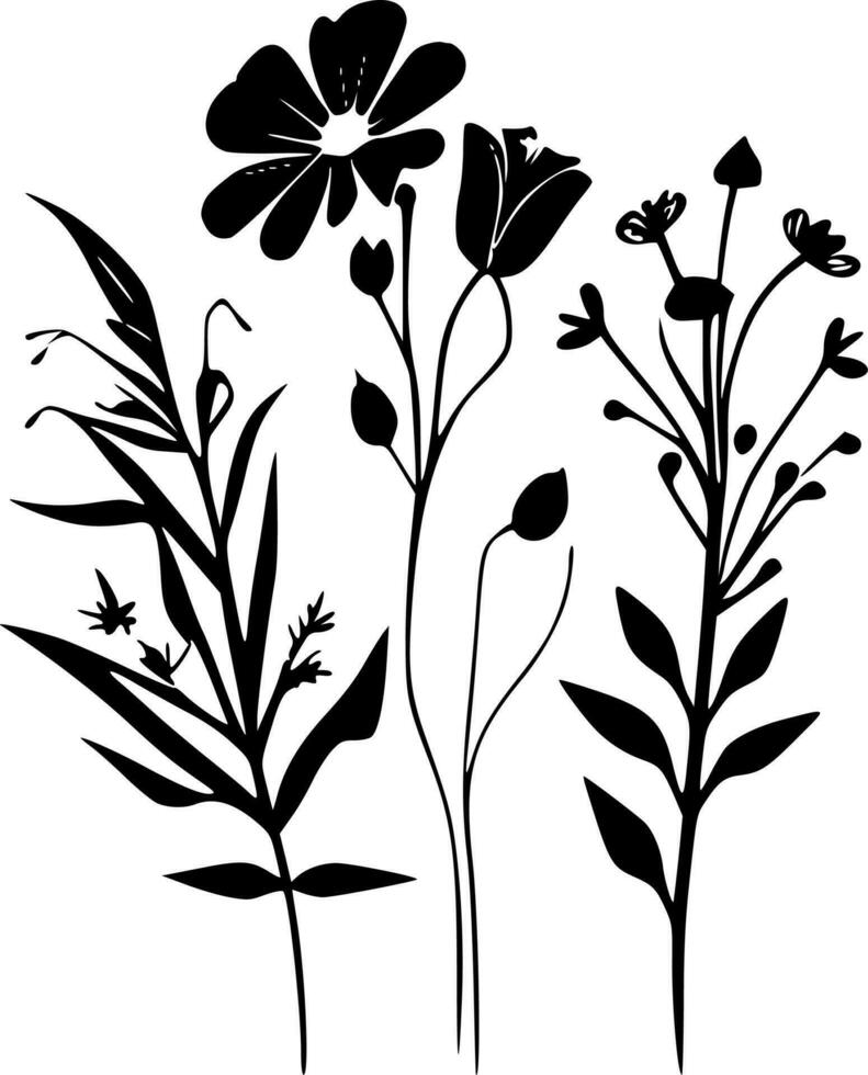Spring Flowers - High Quality Vector Logo - Vector illustration ideal for T-shirt graphic