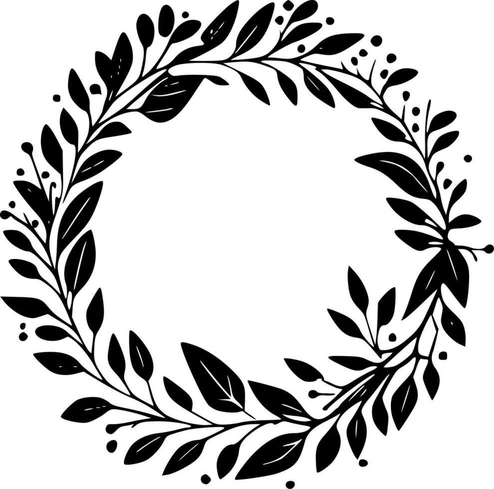 Wreath - High Quality Vector Logo - Vector illustration ideal for T-shirt graphic