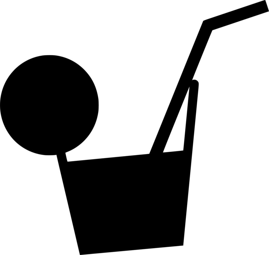Vector silhouette of juice fruit on white background