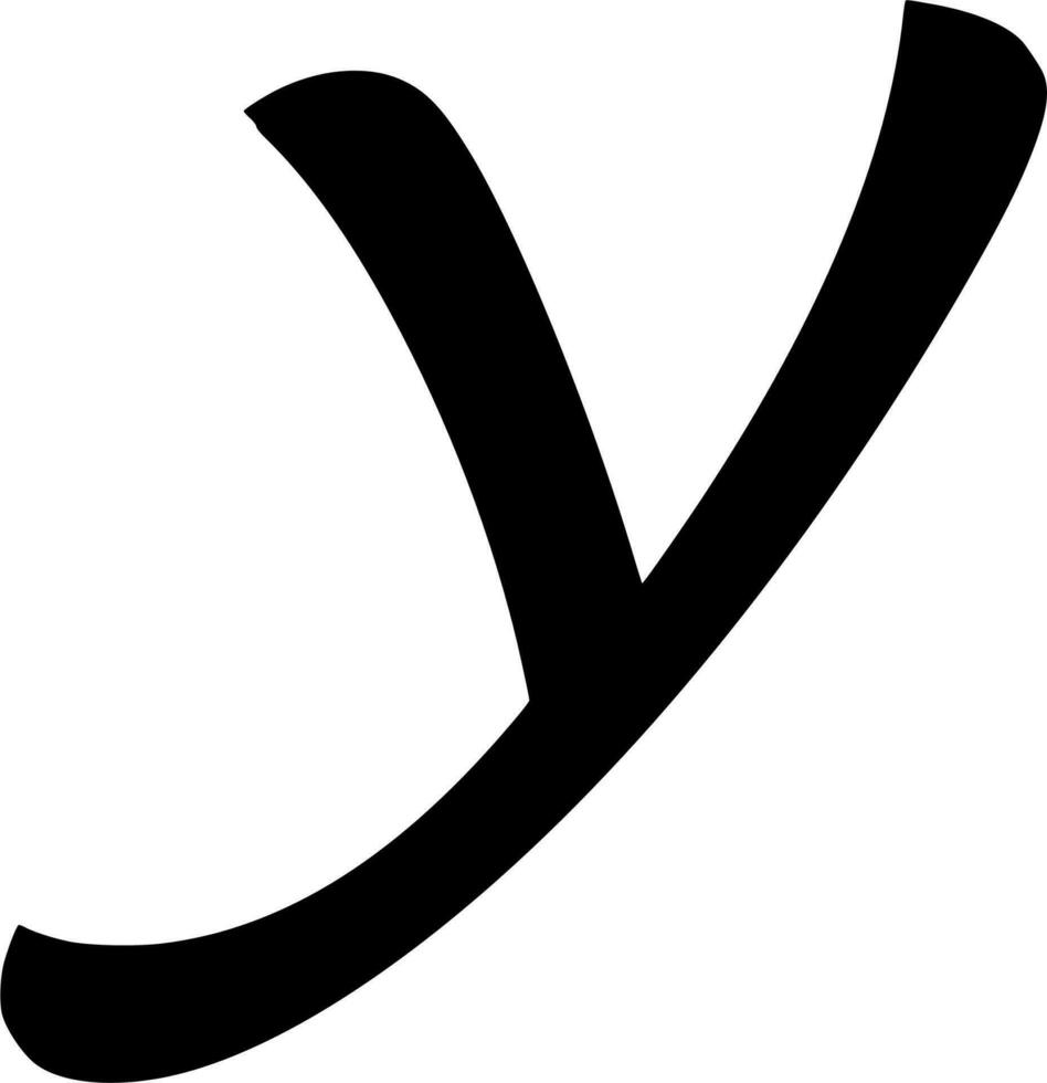 Vector silhouette of  letters abc on white background