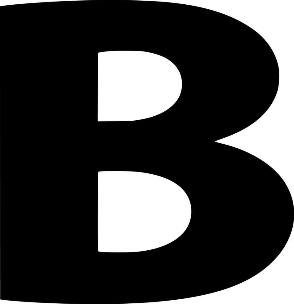 Vector silhouette of  letters abc on white background