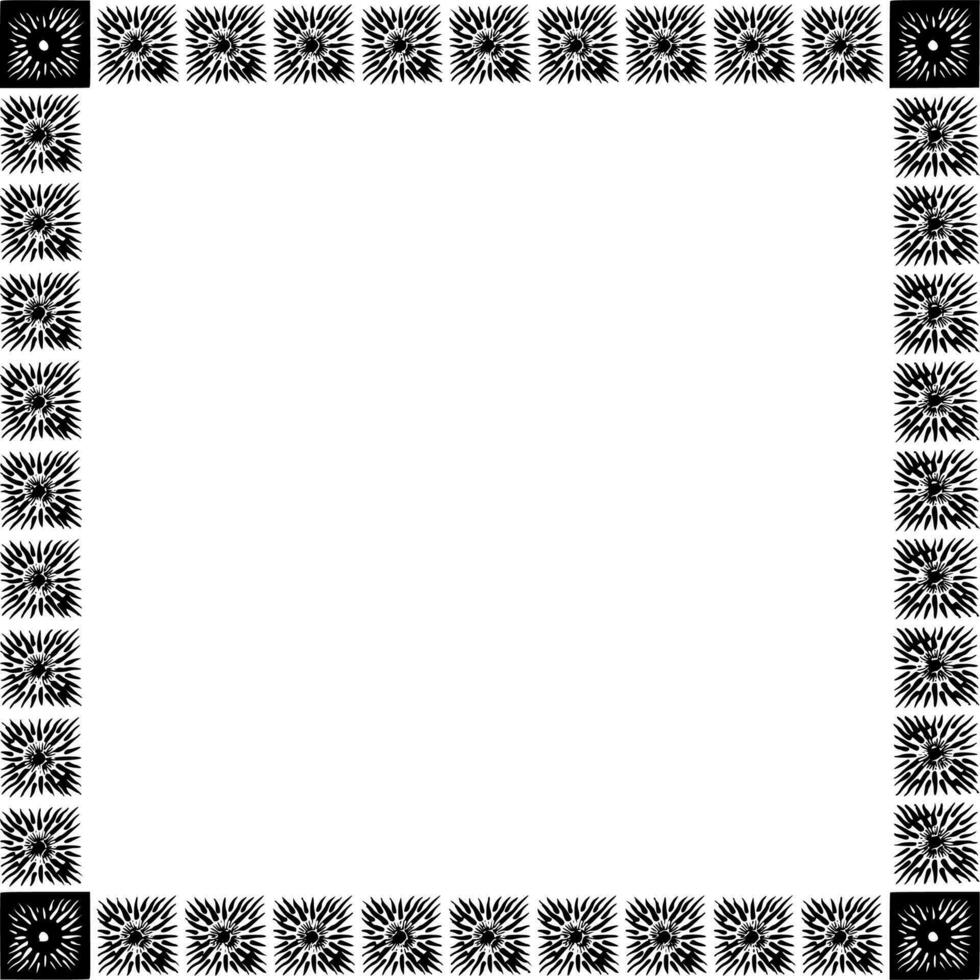 Vector silhouette of photo frame on white background