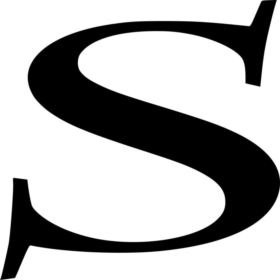 Vector silhouette of  letters abc on white background
