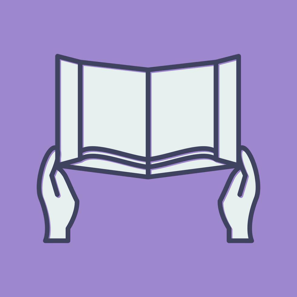 Reading Holy Book Vector Icon