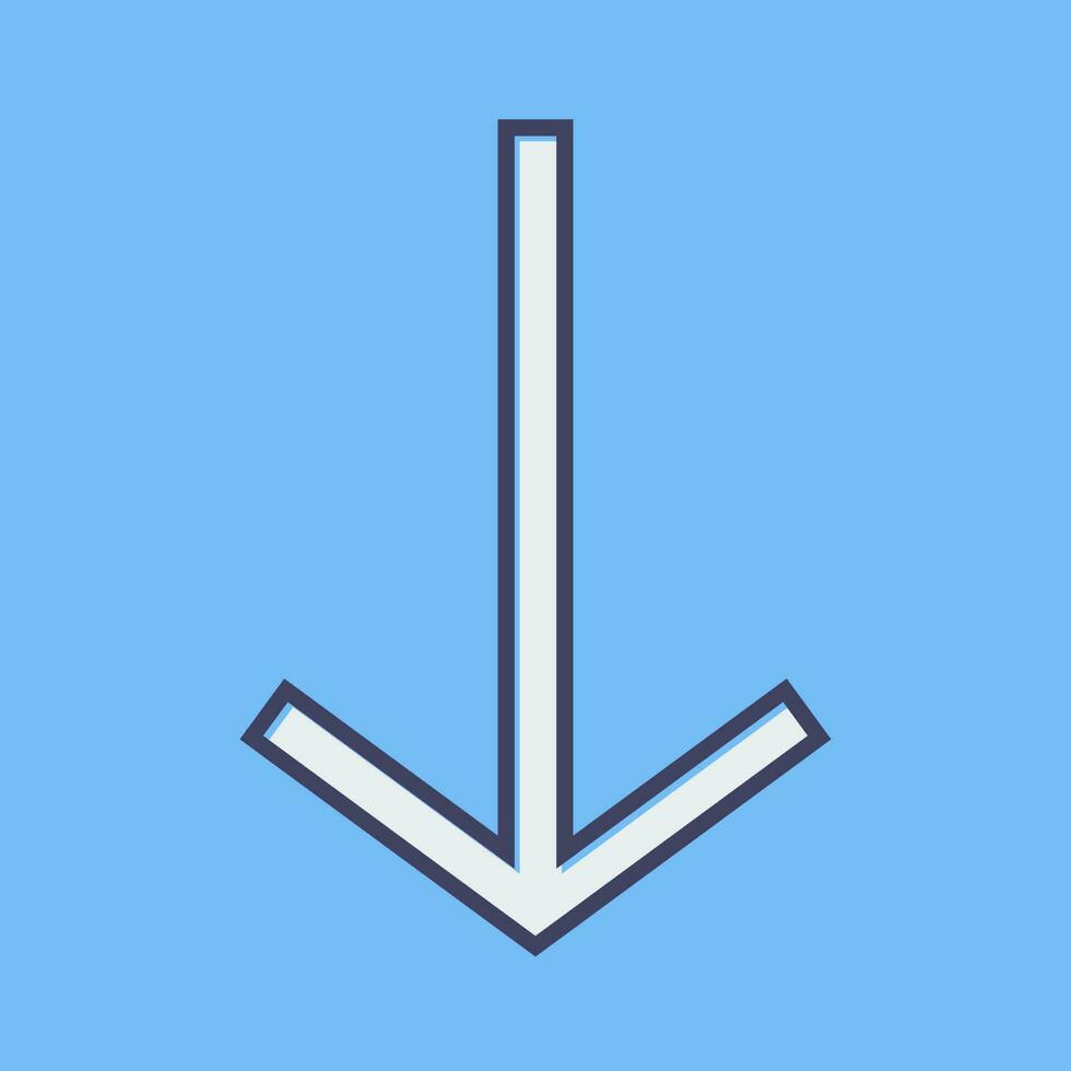 Down Vector Icon