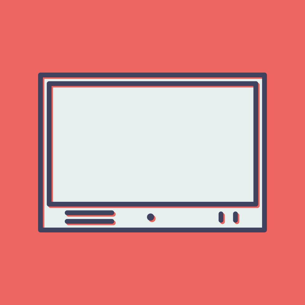 Television Set Vector Icon