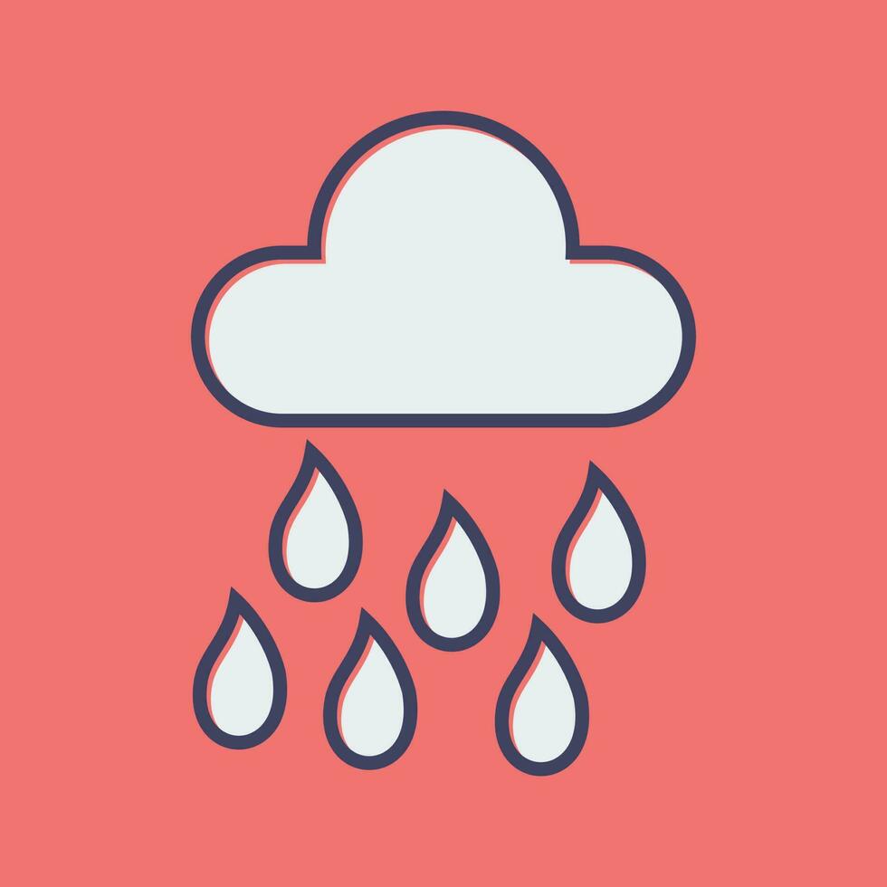 Raining Vector Icon