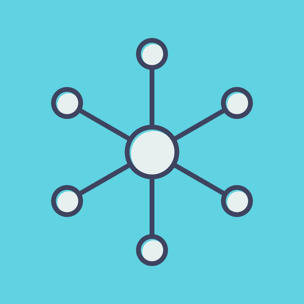 Molecular Structure Vector Icon