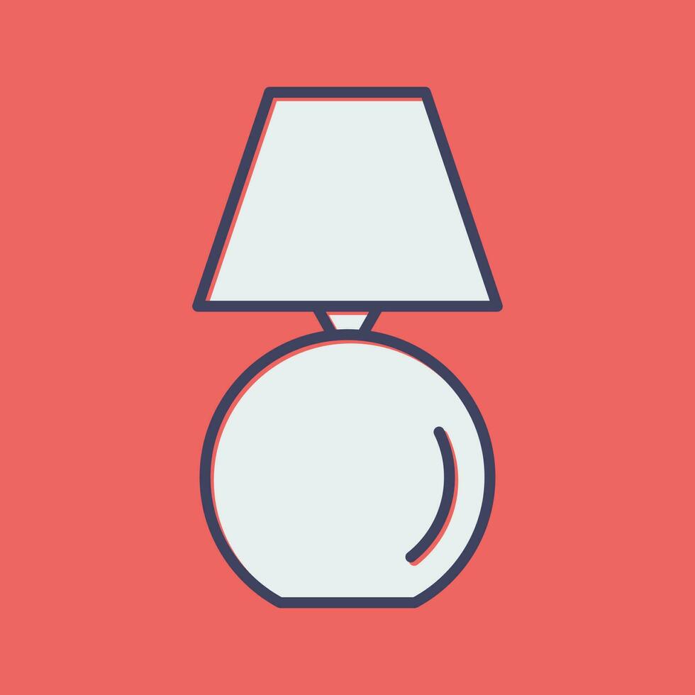 Table Lamp Vector Icon