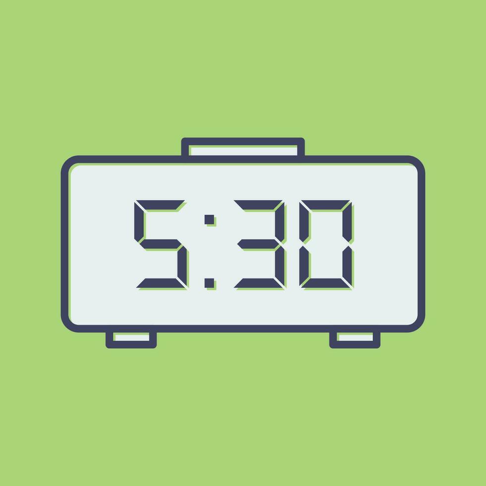 Digital Clock Vector Icon