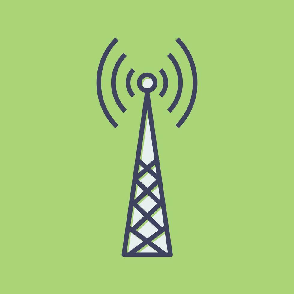 icono de vector de torre de telecomunicaciones