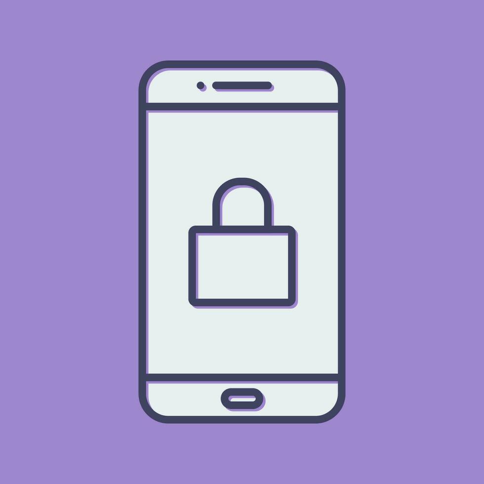 Locked Phone Vector Icon