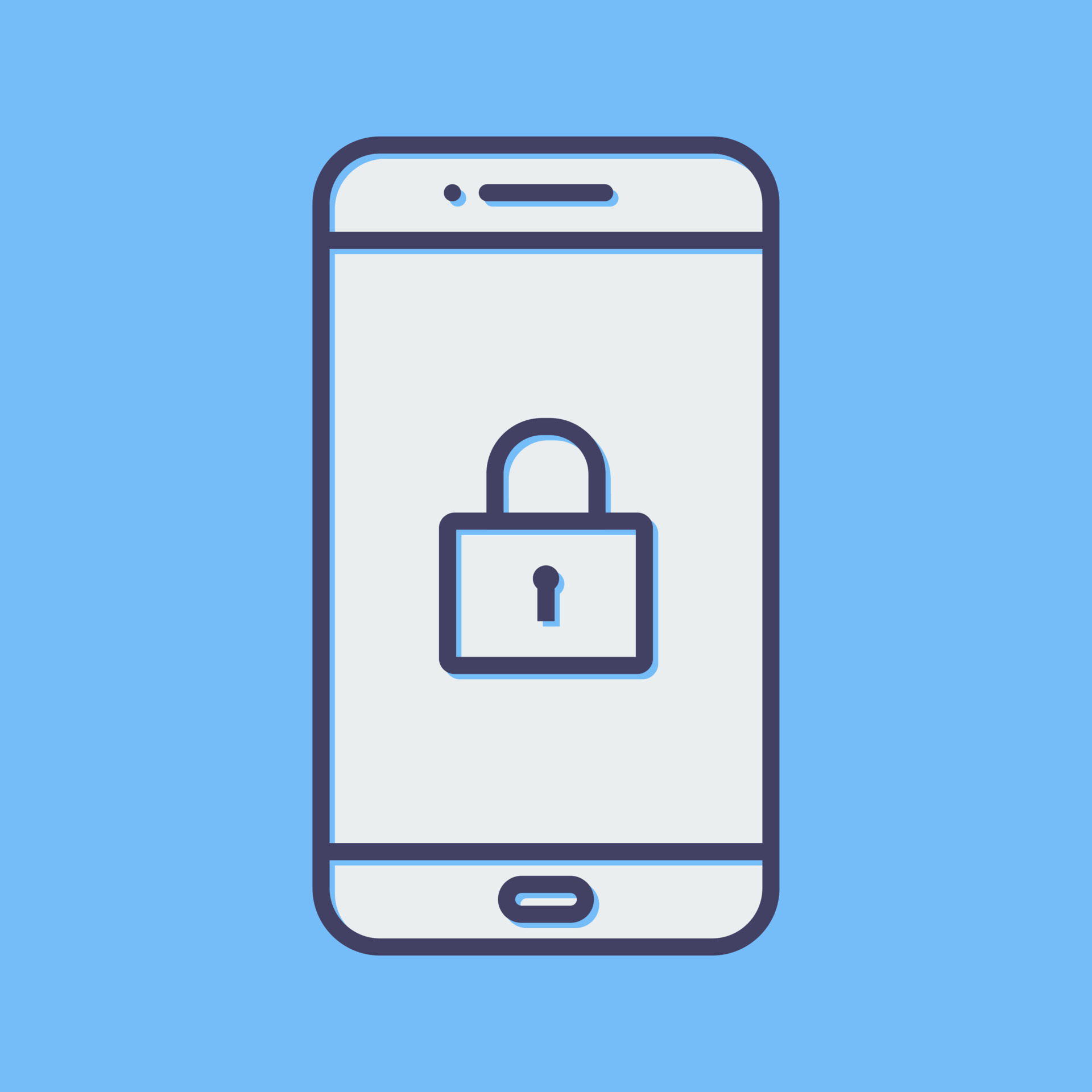 Lock Screen Vector Icon 23559718 Vector Art at Vecteezy