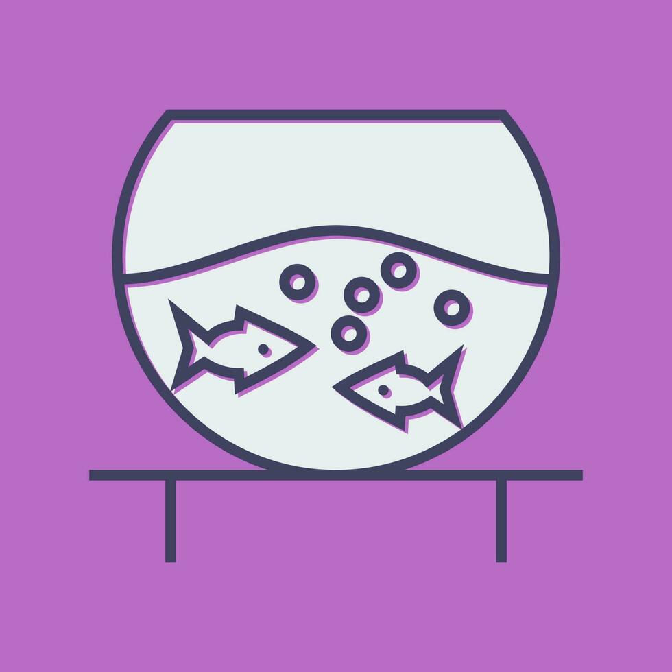 Fish Bowl Vector Icon
