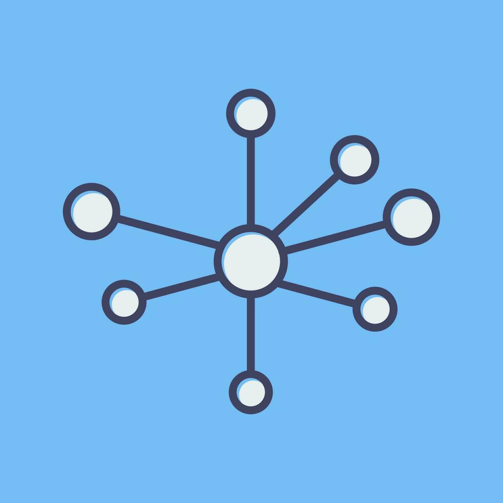 Molecular Structure Vector Icon