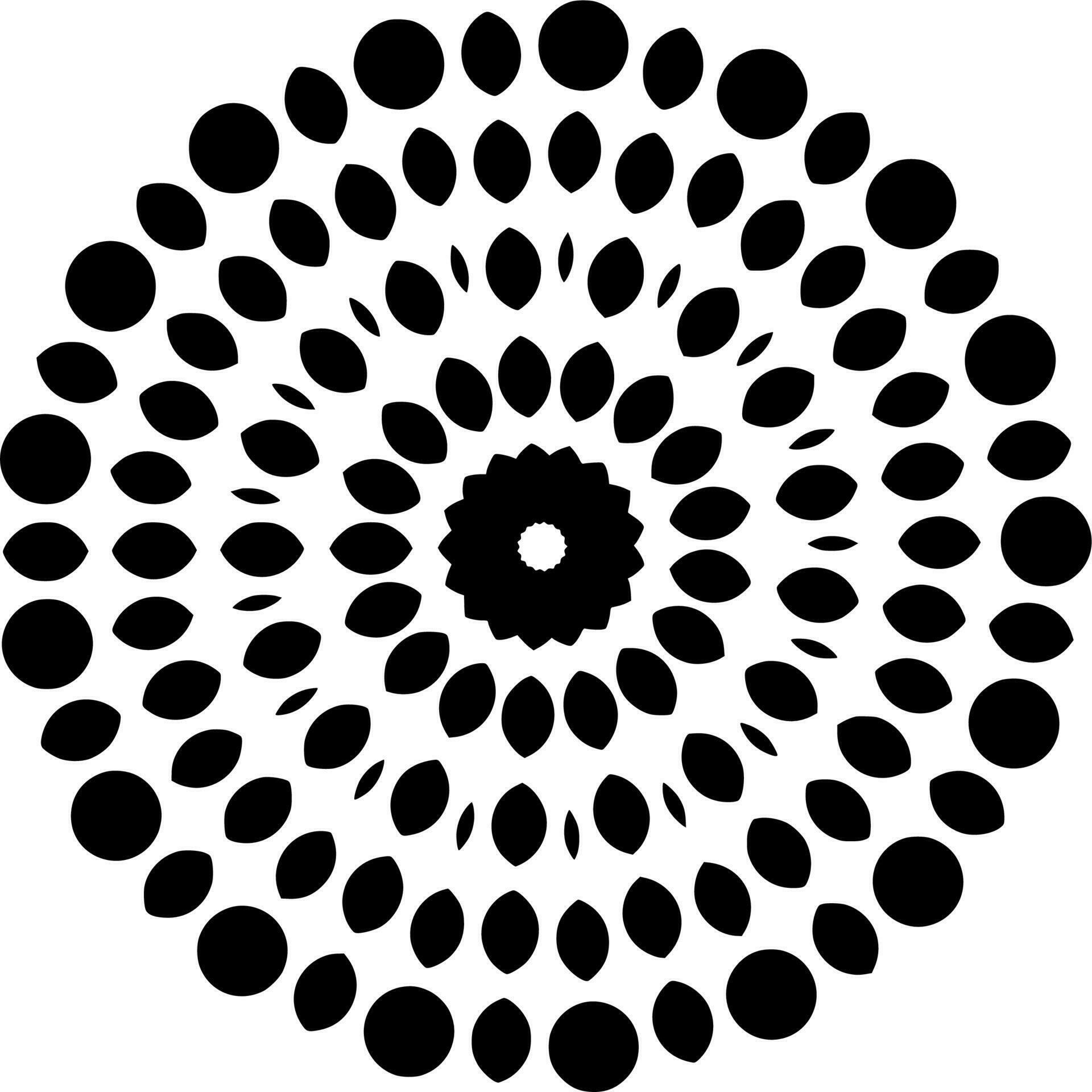 Vector silhouette of ornament on white background 23559962 Vector Art