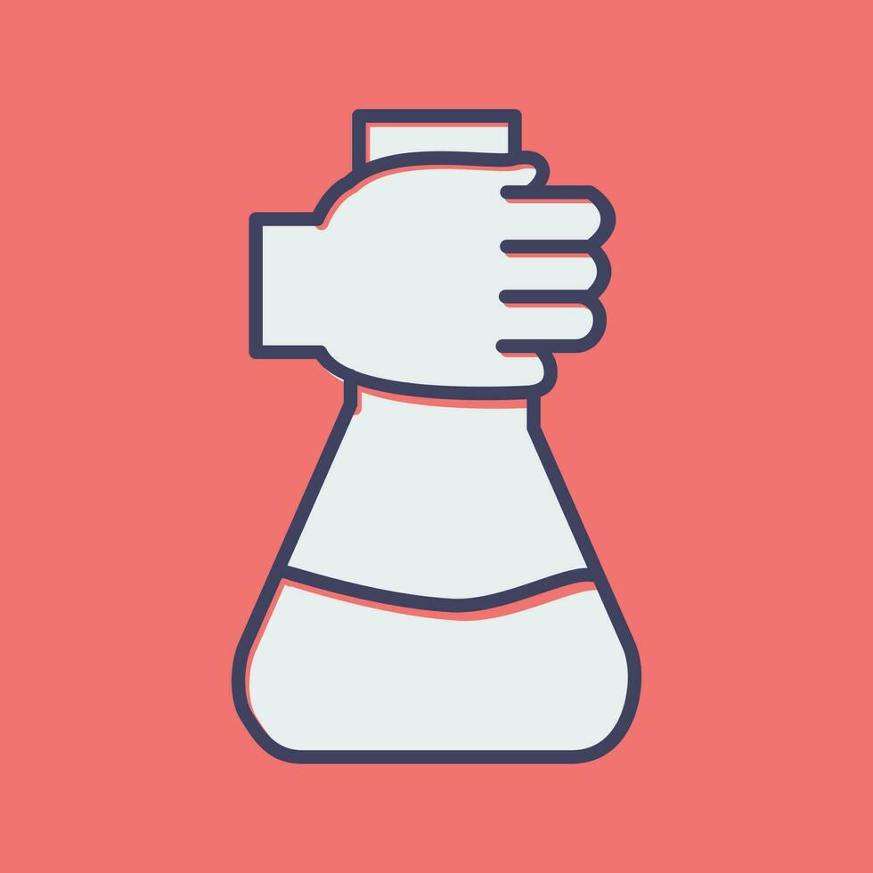 Holding Flask Vector Icon