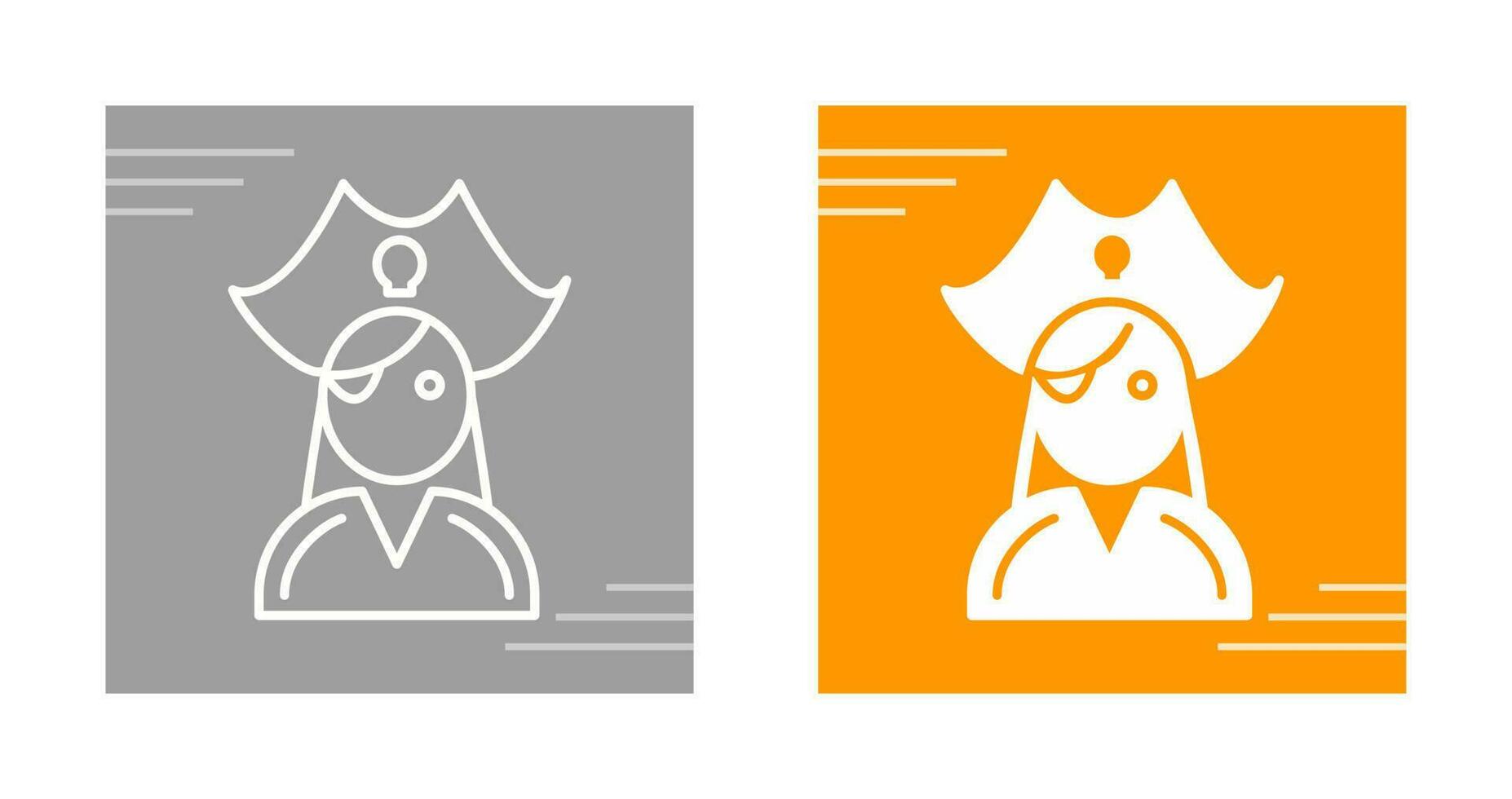 Female Pirate Vector Icon