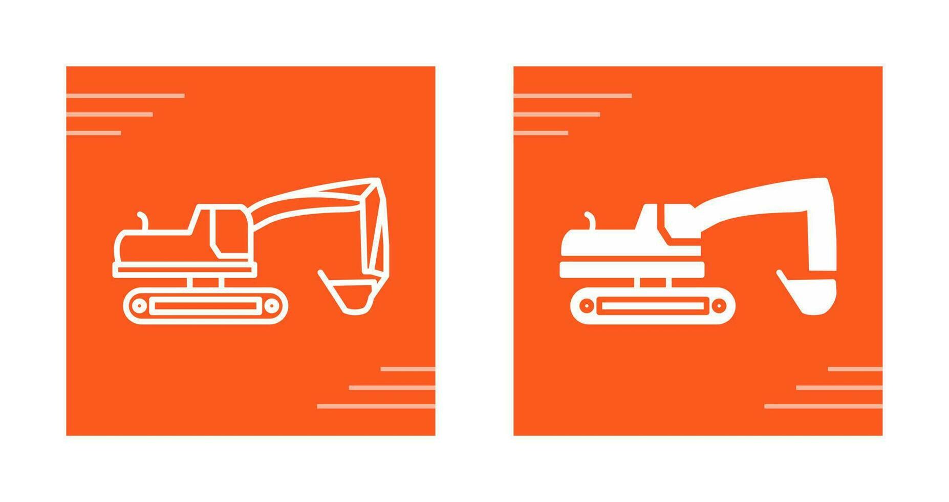 Excavator Vector Icon