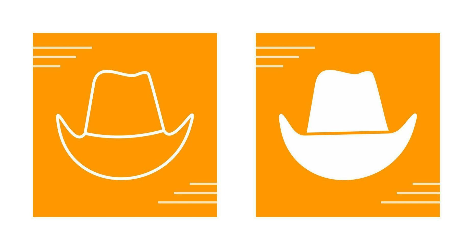 icono de vector de sombrero de vaquero