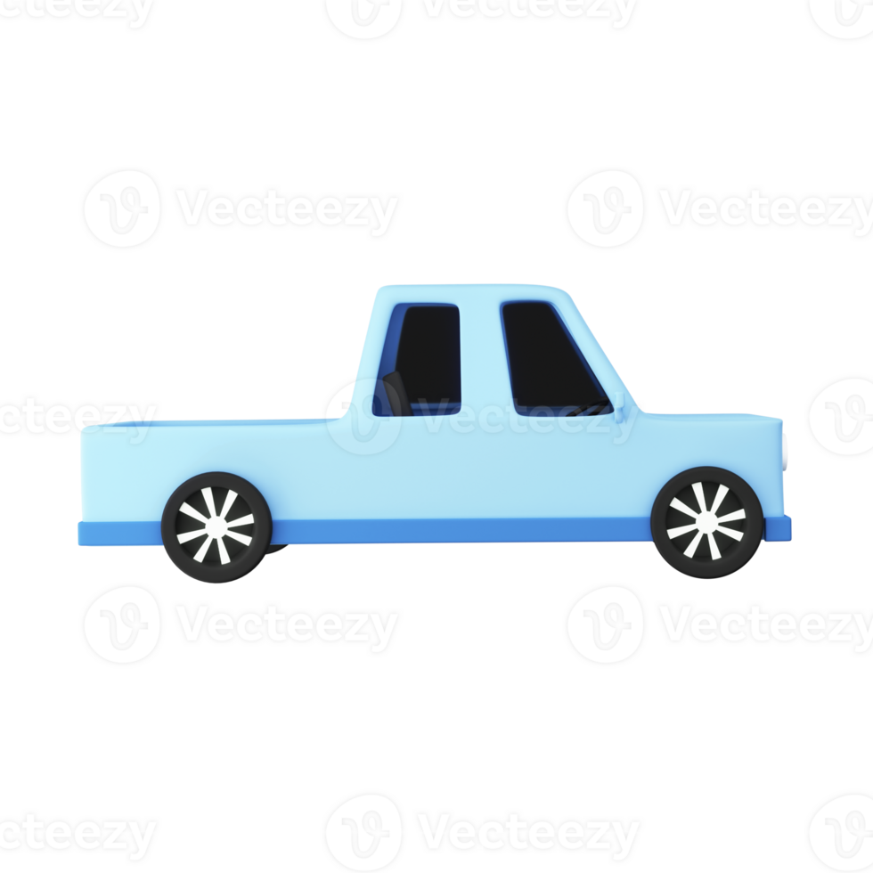 3D Render of Vintage Car. png