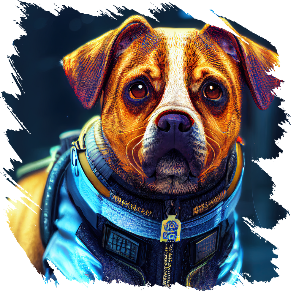 Cyberpunk Dog Sublimation png