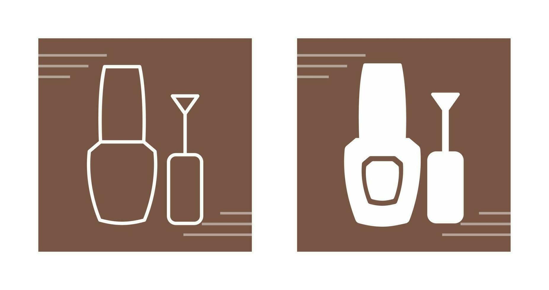 icono de vector de esmalte de uñas