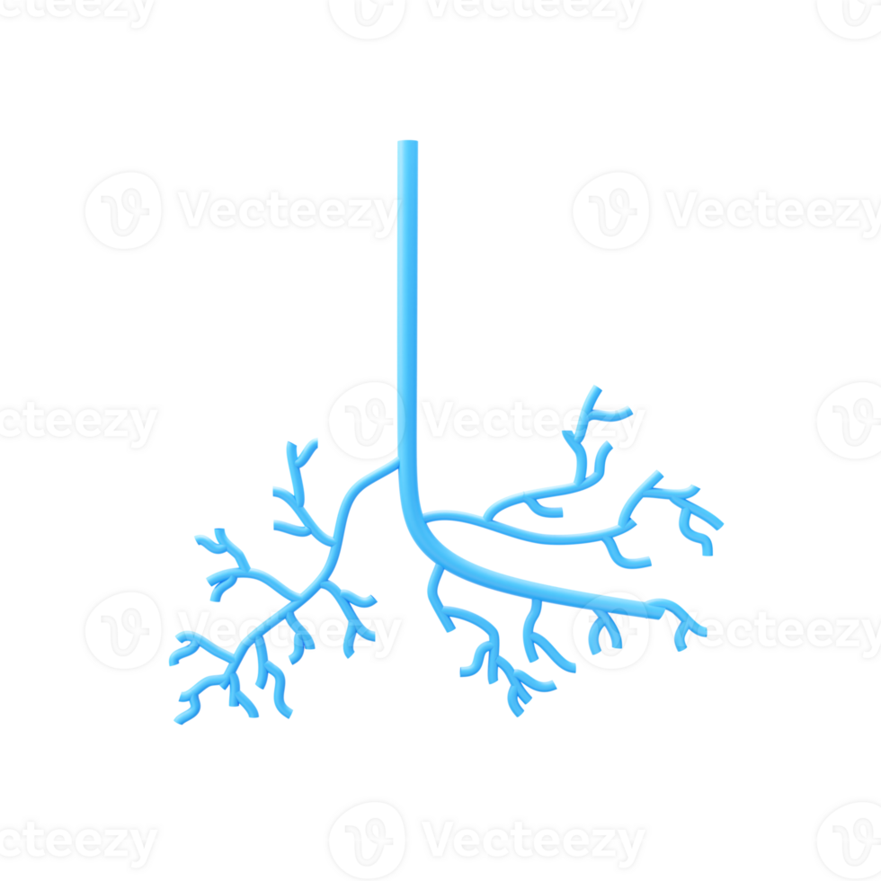 Blue Human Veins Stump Element In 3D Style. png