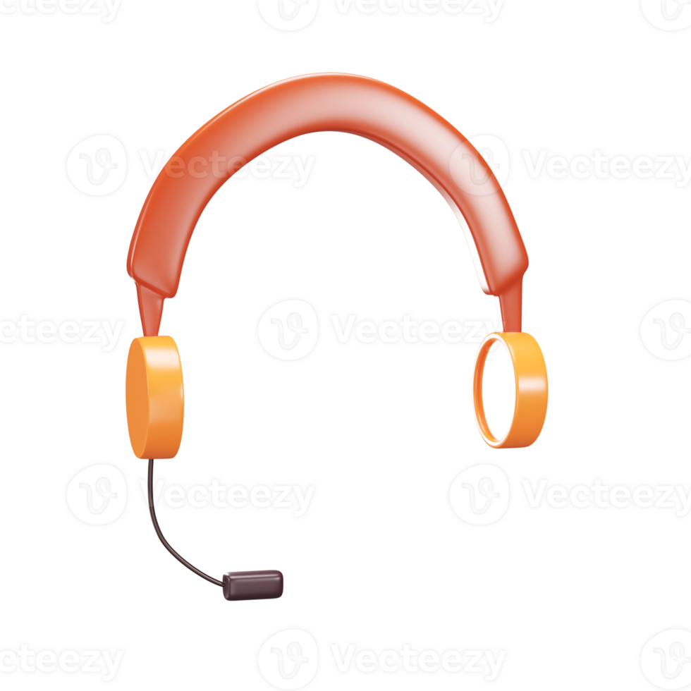 Golden And Brown Headphone Icon In 3D Render. png