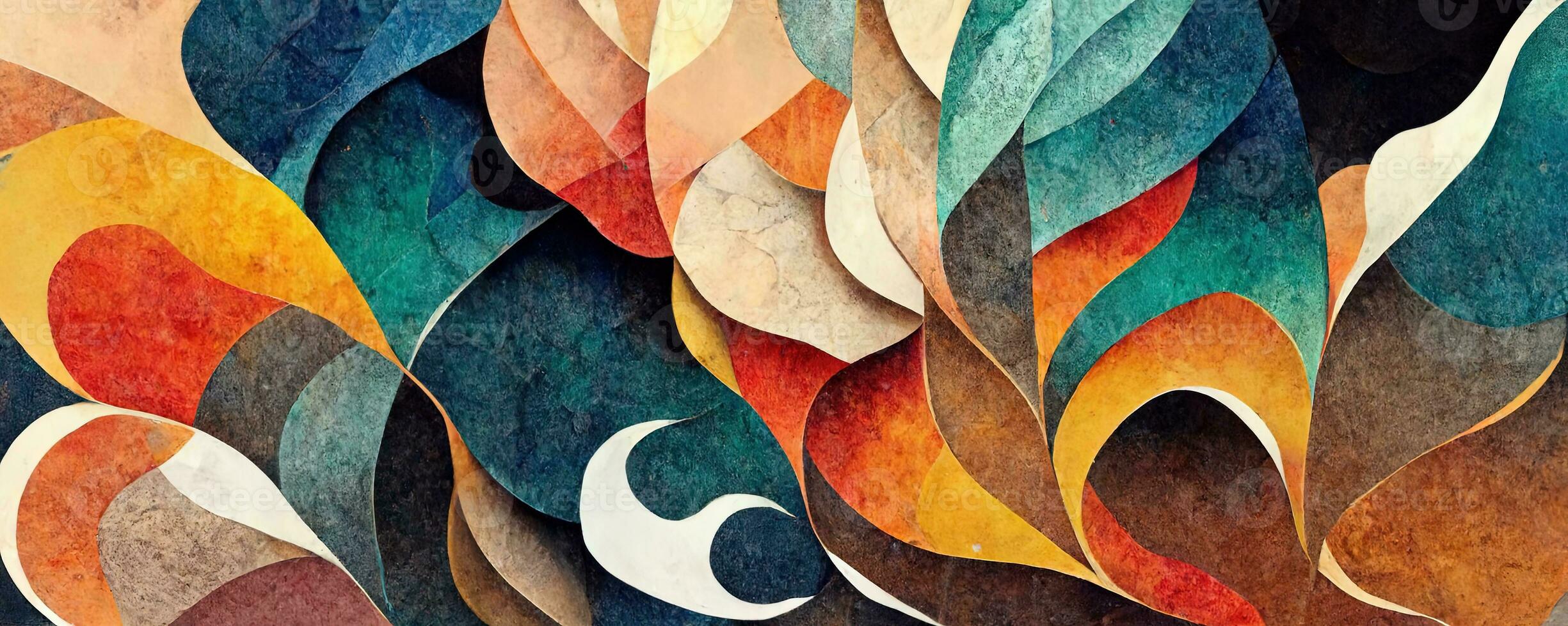 artistic colorful mosaic pattern smoke and fire. Collage contemporary print with trendy decorative mosaic pattern with different colors. Abstract floral organic wallpaper background illustration photo
