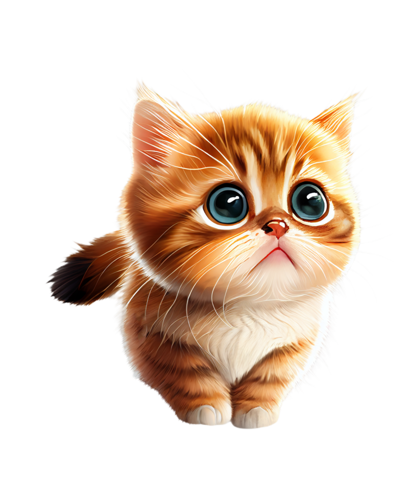 Cute Kitten Sublimation Clipart png
