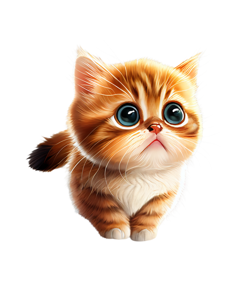 mignonne chaton sublimation clipart ai génératif png