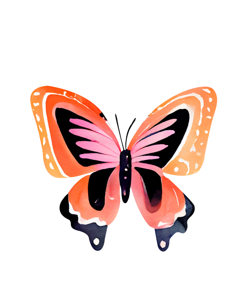 sensationnel papillons aquarelle ai génératif png