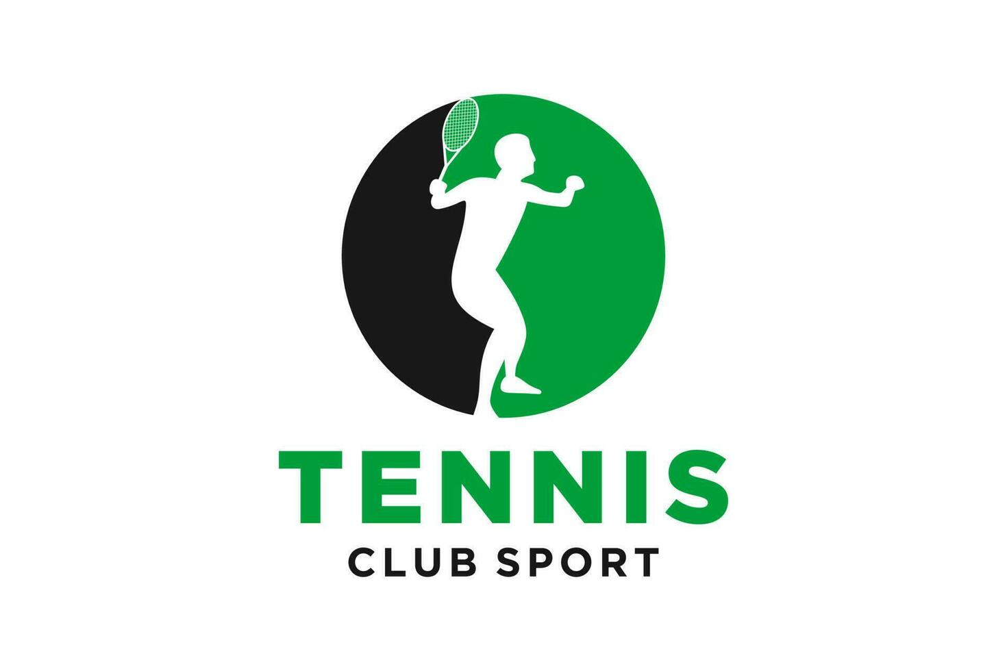 Vector initials letter O with tennis creative geometric modern logo design.