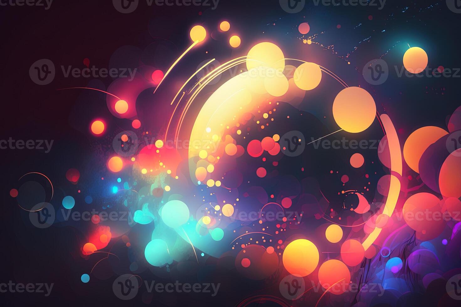 abstract futuristic colorful background with lights, . abstract futuristic neon background with glowing ascending lines. Fantastic background for gamer or slide show photo