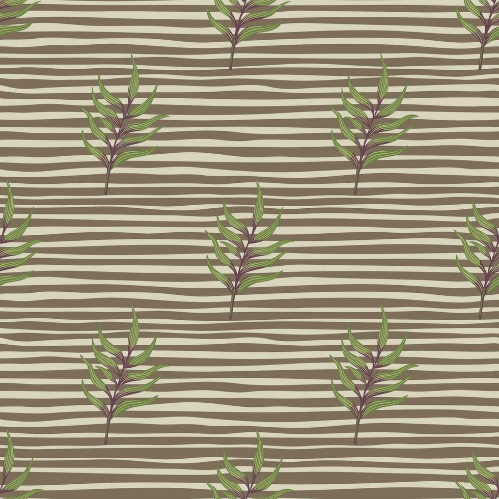 Fern leaf wallpaper. Abstract exotic plant seamless pattern. Tropical palm leaves pattern. Botanical texture. vector