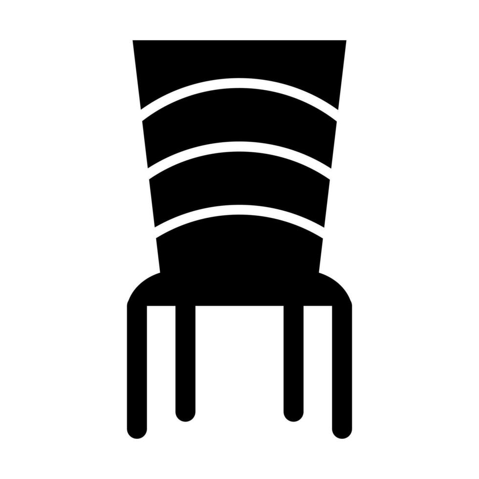 diseño de icono de silla de comedor vector