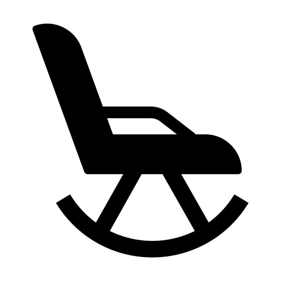 Rocking Chair Icon Design vector