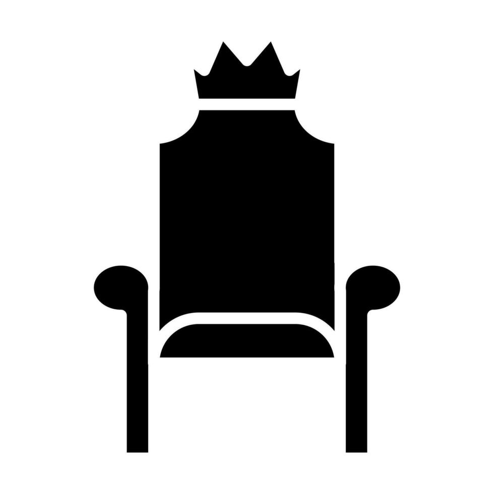 diseño de icono de trono vector