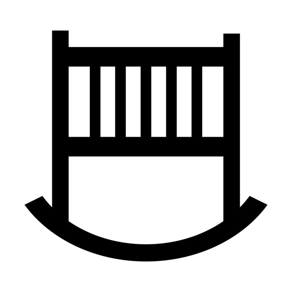 Baby Crib Icon Design vector