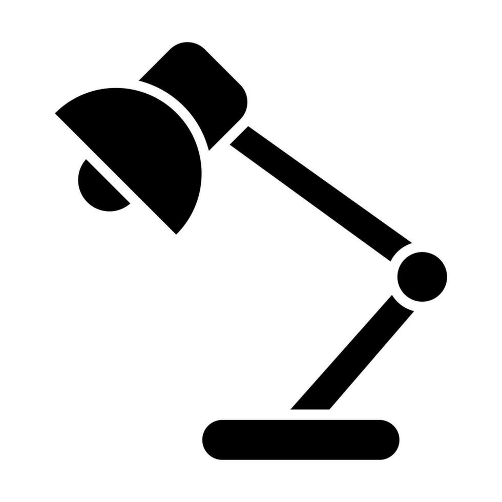 Desk Lamp Icon Design vector