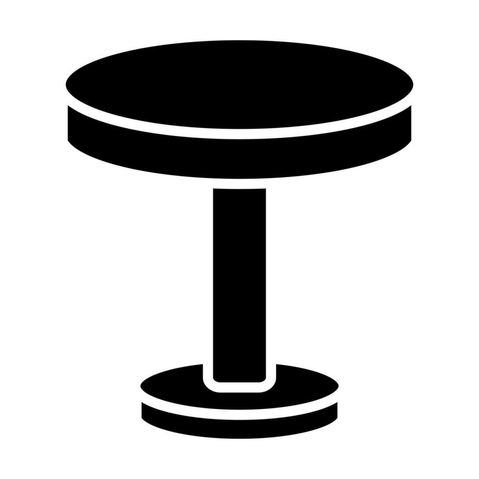 Round Table Icon Design vector