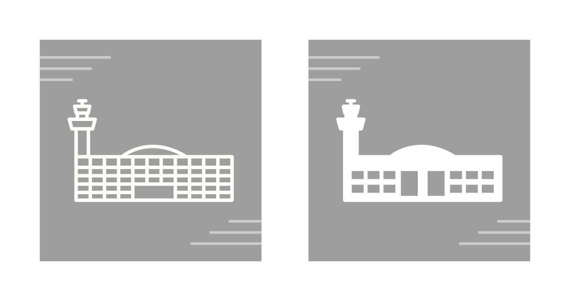 Airport Building Vector Icon
