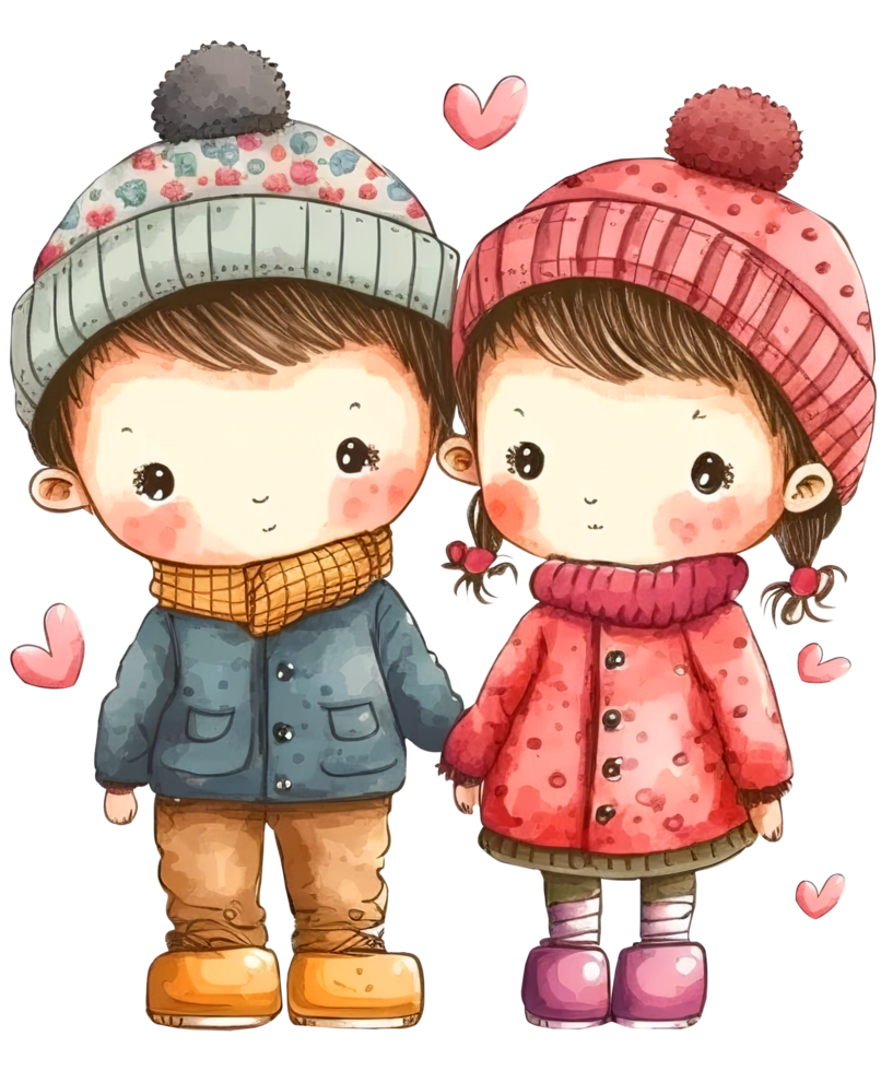 Couple Boy And Girl Valentines png