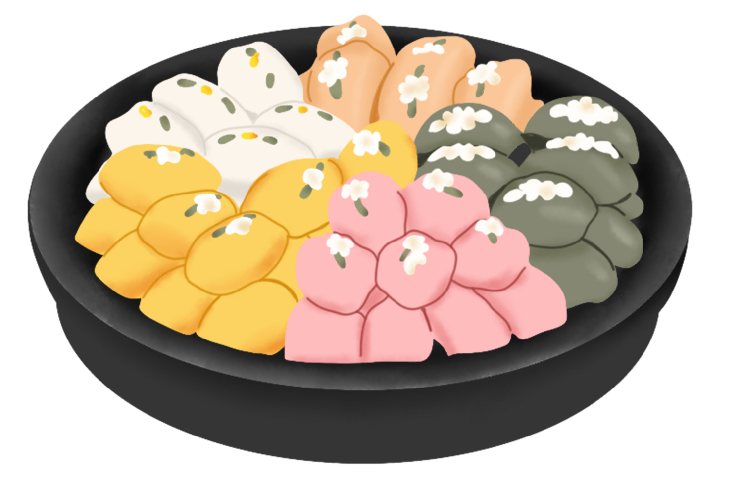 coréen traditionnel gâteau png